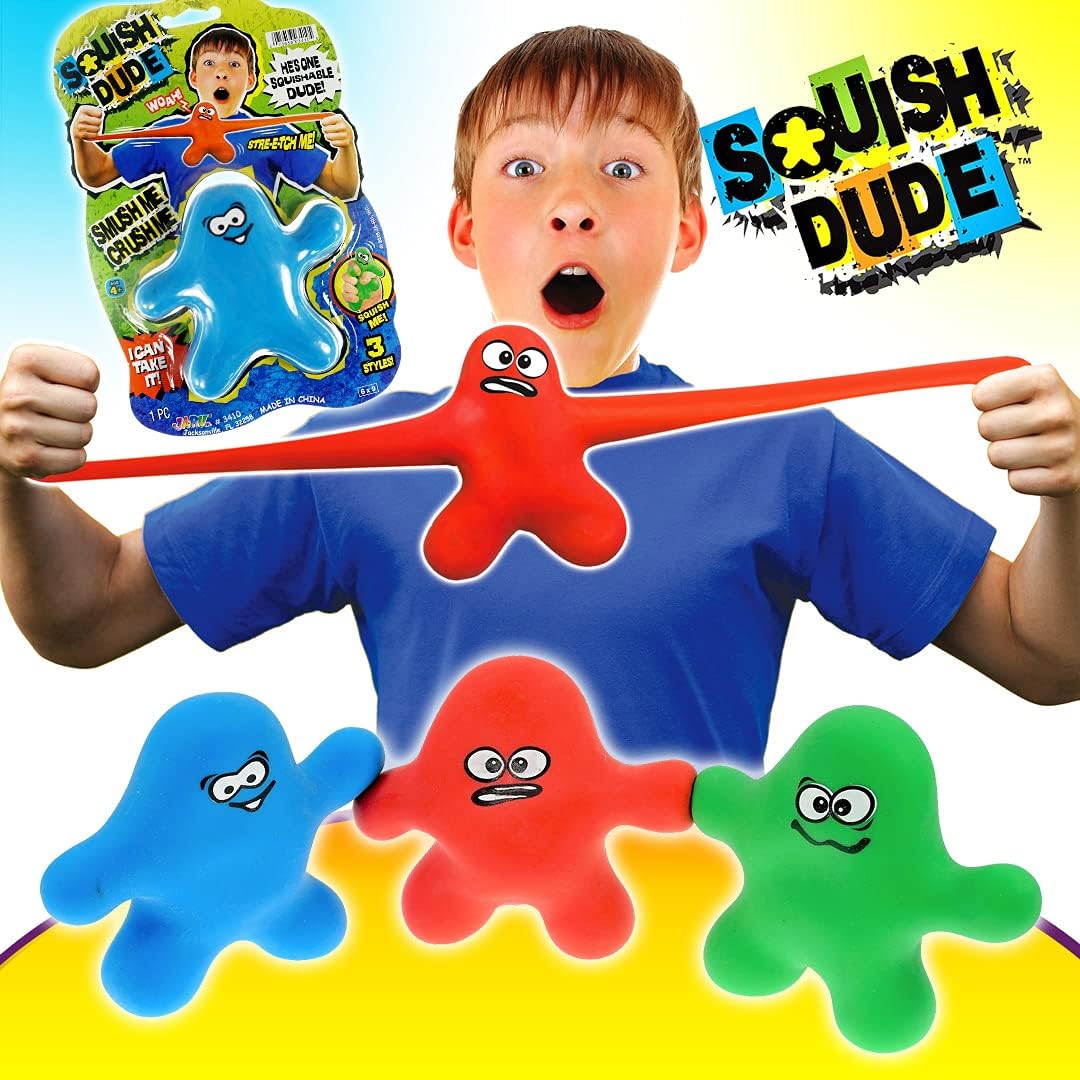 JA-RU Squish Dude Stretchy Sand-Filled Fidget Toy 3410-1p - Image 6