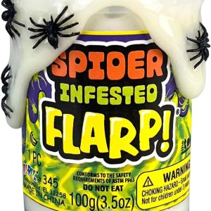 JA-RU Spider Infested Flarp Putty (1 Unit) Squishy Sensory Gross Toys for Easter, ADHD Autism Spider Web Toy, Great Party Favors Fidget for Kits & Adults. Stress Relief Fun for Boys & Girls. 345-1