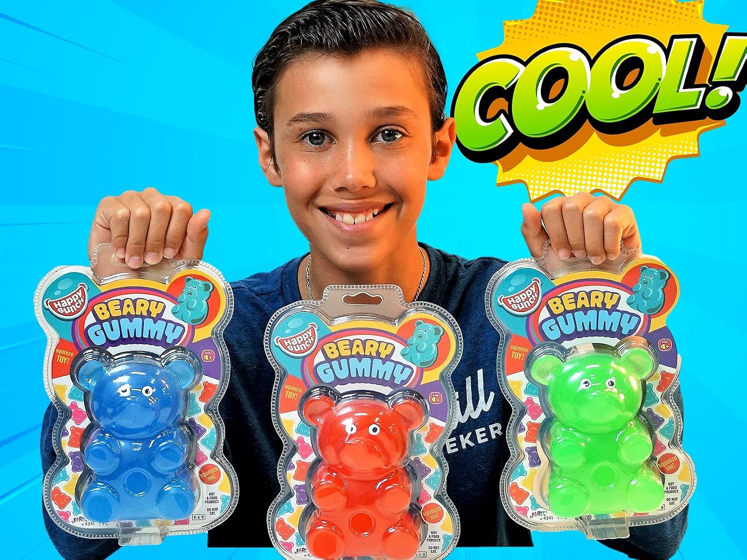 JA-RU Jumbo Squishy Gummy Bear Squeeze Stretchy Stress Relief 4341-1 - Image 3