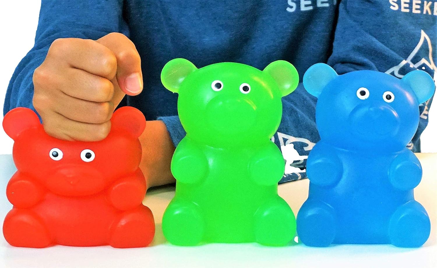 JA-RU Jumbo Squishy Gummy Bear Squeeze Stretchy Stress Relief 4341-1 - Image 2