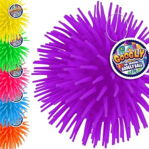 JA-RU Googly Puffer Rubber Spike Ball (1 Unit Assorted) 22163-1